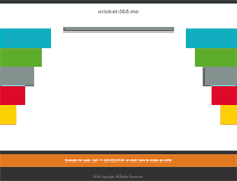 Tablet Screenshot of cricket-365.me